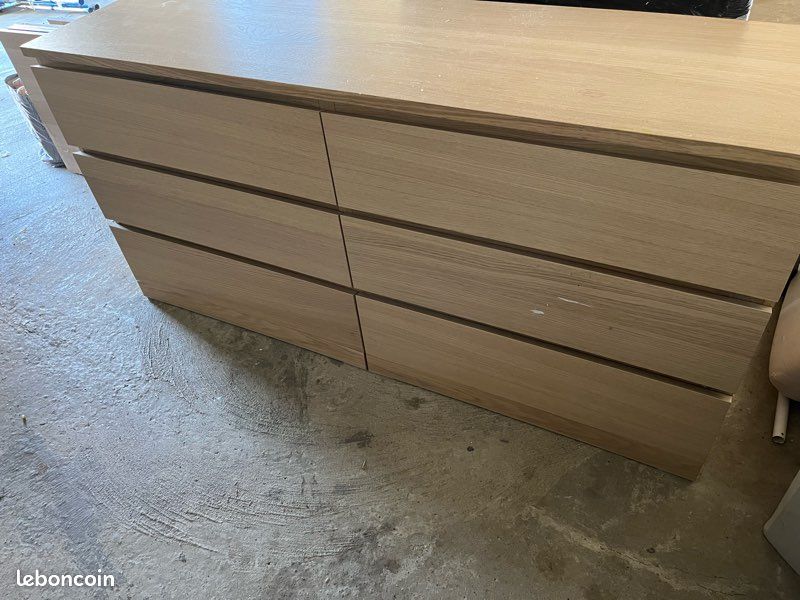 Commode IKEA MALM 6 tiroirs – Vente rapide (image 2)