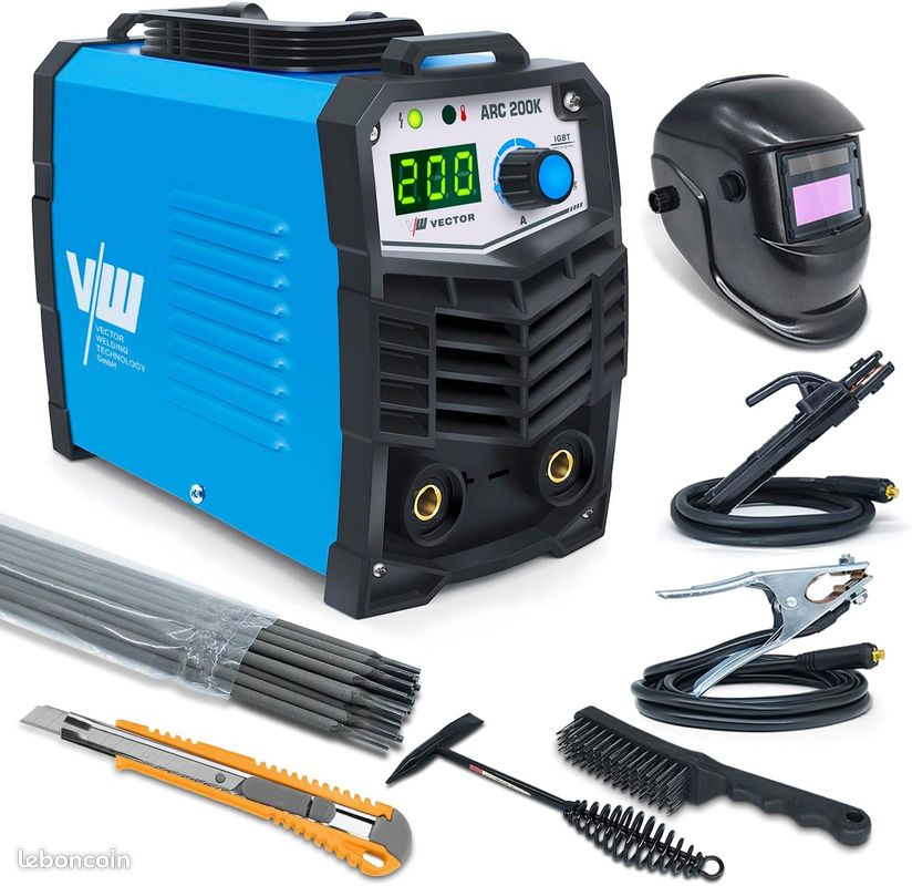 Poste A Souder Poste à Souder Inverter GX200 MMA Electrodes 30-160A - 190A Max Ecran Digital Leger Compact Awelco Poste A Souder Arc