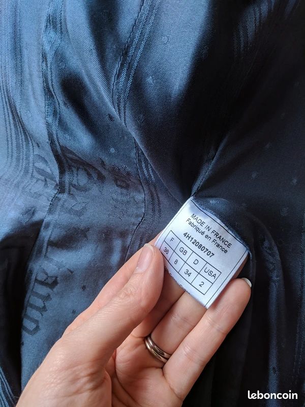 Trench Coat Matelassé Vintage John Galliano Années 2000 - Imperméable, Motifs Cygnes Et Fleurs - Taille 38