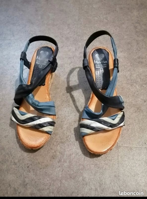 Sandale cuir Marila Colours Chaussures