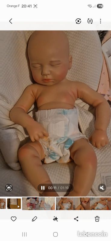 Silicone complet bébé reborn loulou 51 cm (image 13)