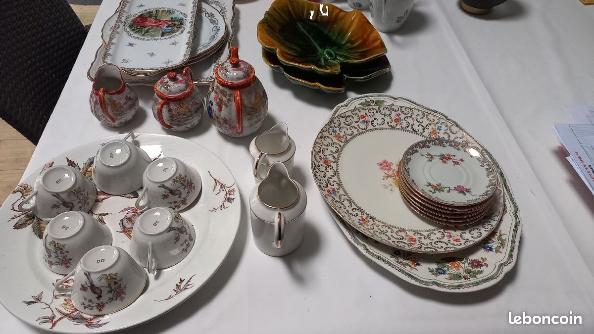 Porcelaines diverses limoges Gien (image 1)