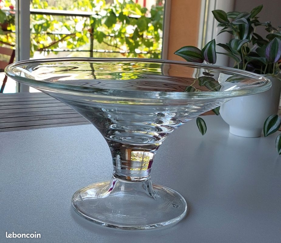 Vase En Verre Leonardo Coupe Poesia Sur Pied - Hauteur 19,5 Cm - Motif Décoratif - Neuf Origine Allemagne