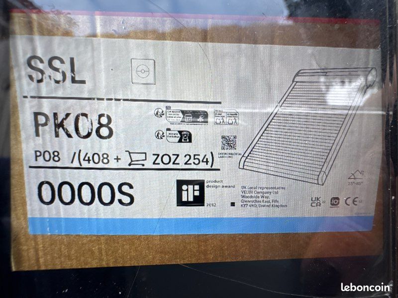 Volet roulant velux solaire ssl pk08 (image 2)