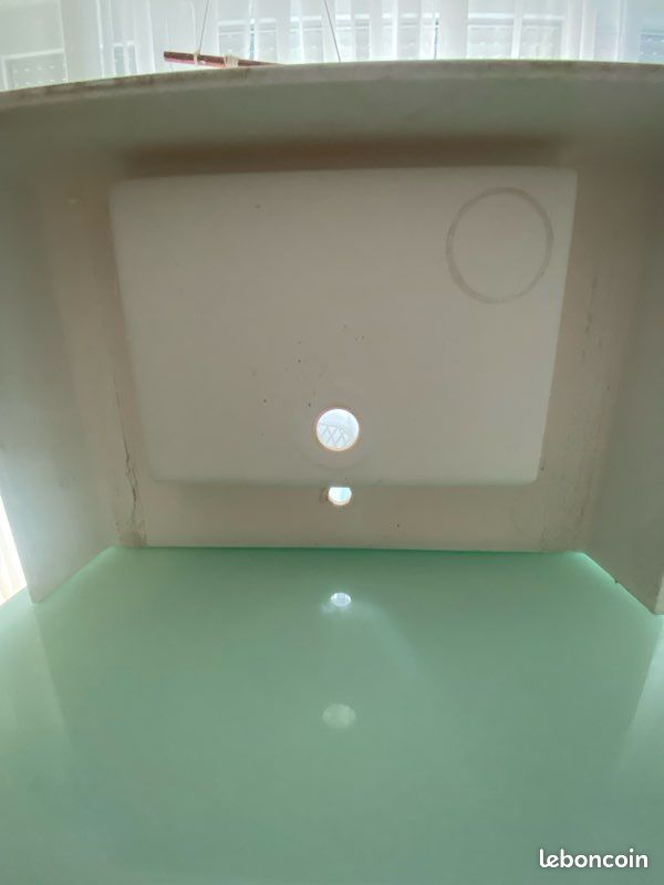 Lavabo 80cm minéral blanc (image 8)