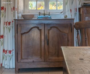 ANTIQUE BUFFET DE CHATEAU EN BOIS DU 19ème siècle (image 1)