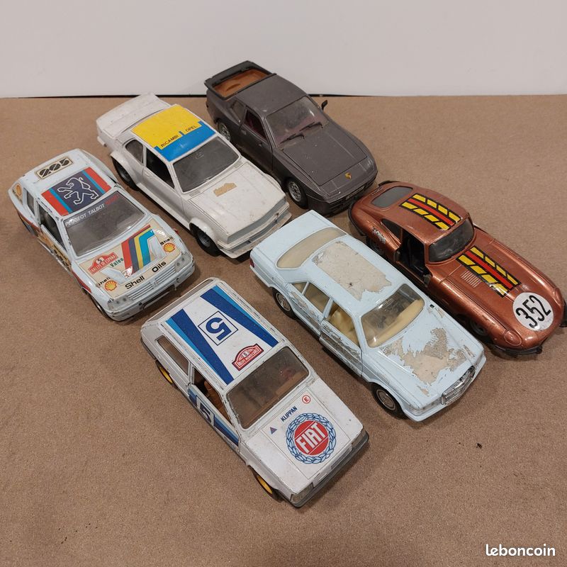 Lot de 6 voitures 1/24 1/25 Mira Burago Majorette Polistil - Jeux & Jouets