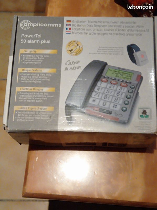 Amplcommd power tel 50 alarm plus bracelets relier (image 1)
