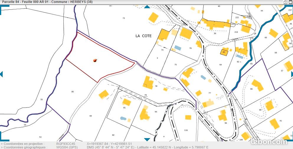 Terrain 4095 m² · à Herbeys · 4 095 m² · 21 000 €