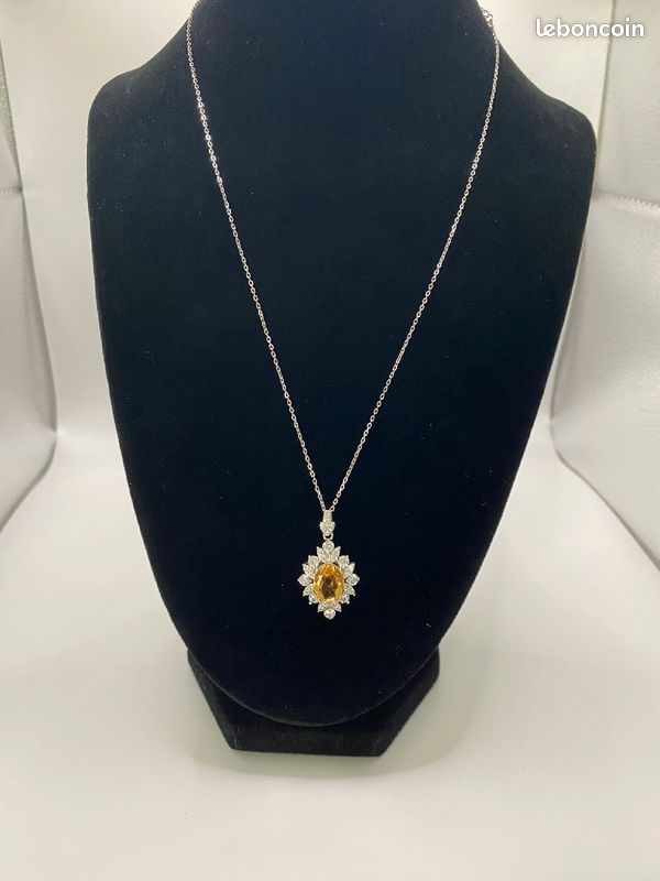 Collier avec pendentif vintage en argent 925 (image 3)