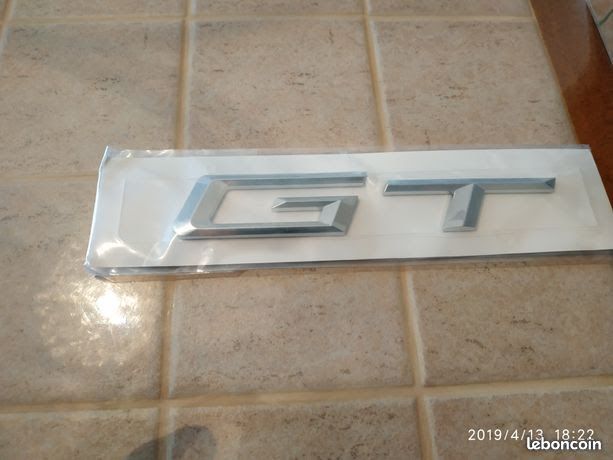 Logo GT gris / chrome NEUF (image 3)