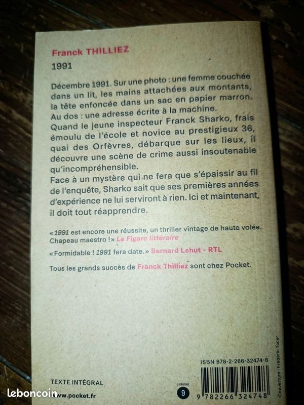 Livres poches thriller Franck Thilliez (image 2)