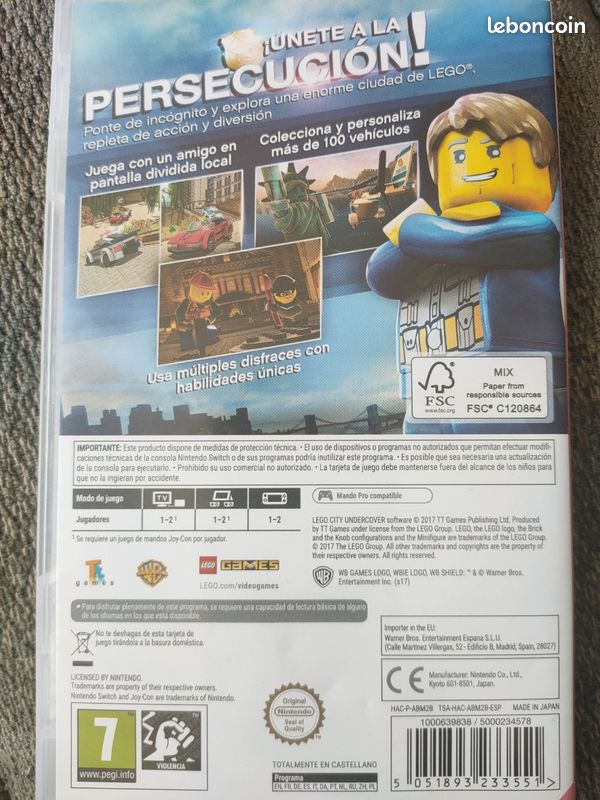 Jeu Nintendo Switch Lego City Undercover (image 2)