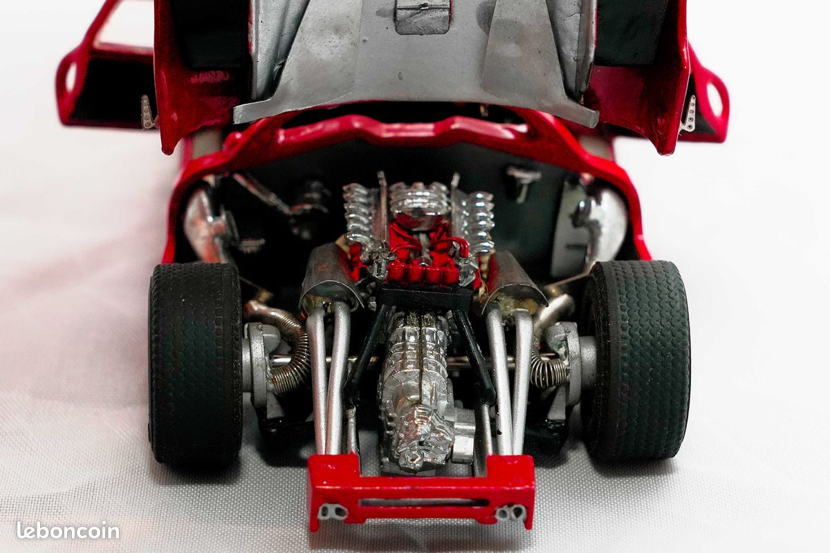 Miniature Ferrari P4 Jouef 1/43 - Voiture De Sport Rouge En Métal - Occasion