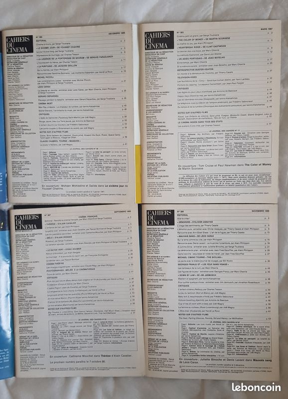 Les CAHIERS du CINEMA 4 numéros (image 2)
