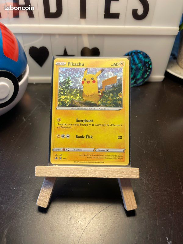 Carte Pokmon Pikachu Holographique Promo McDonald's 2022 7/15 - Collection