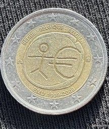 Pièce 2 euros commémorative EMU 1999-2009 (Belgique) (image 3)