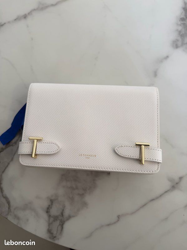 Le Tanneur Émilie – Petit sac bandoulière blanc en cuir (image 3)
