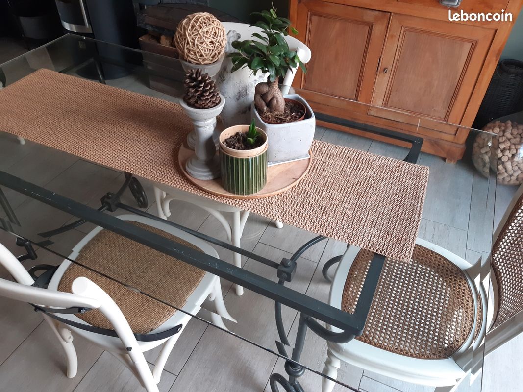 Table SAM fer forgé fauteuils tabourets (image 3)