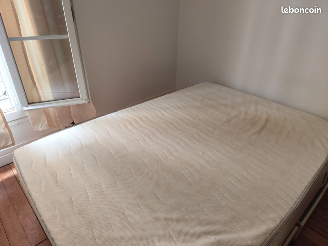 Structure de lit, sommier et matelas 140 X 200 Ikea (image 3)