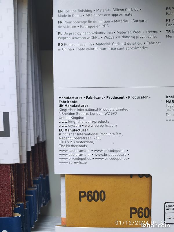 Papier abrasif pour ponçage (image 4)
