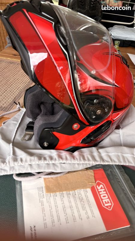 Casque modulable Shoei Neotec 2 - couleur rouge Winsome - Taille L – 59-60 – excellent état (image 1)