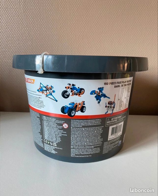 Baril Meccano Junior - 150 Pièces (Libre cours à l'imagination ) (image 2)