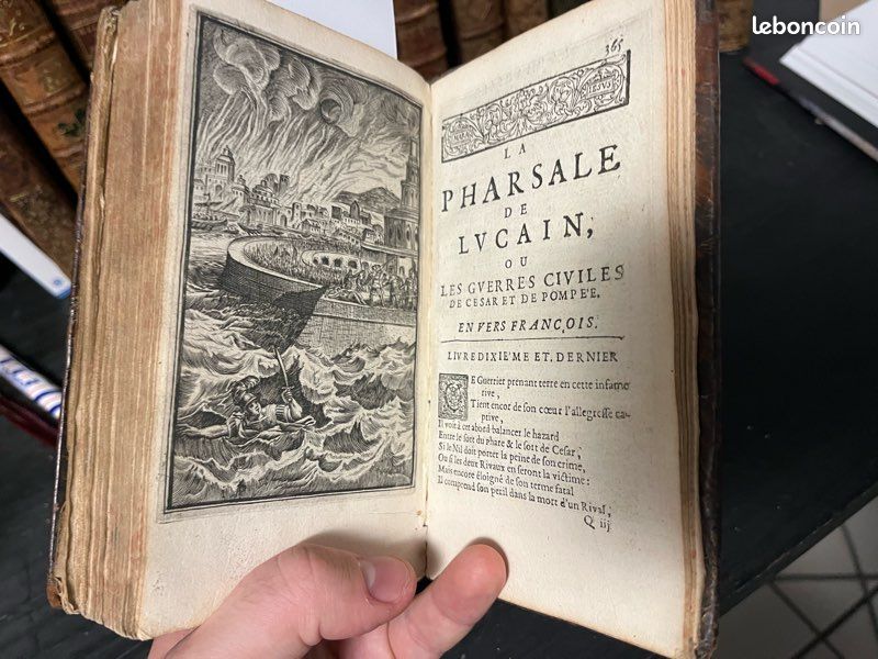 Rarissime : La Pharsale de Lucain mise en vers par Brébeuf (image 1)
