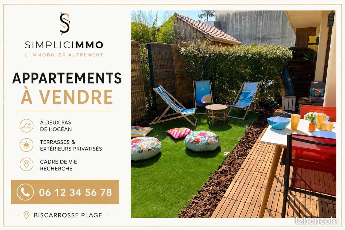 Appartement 7 pièces 104 m² · à Biscarrosse · 104 m² · 570 000 €