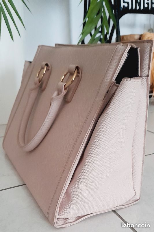 Sac à main Rose pâle/beige (image 2)