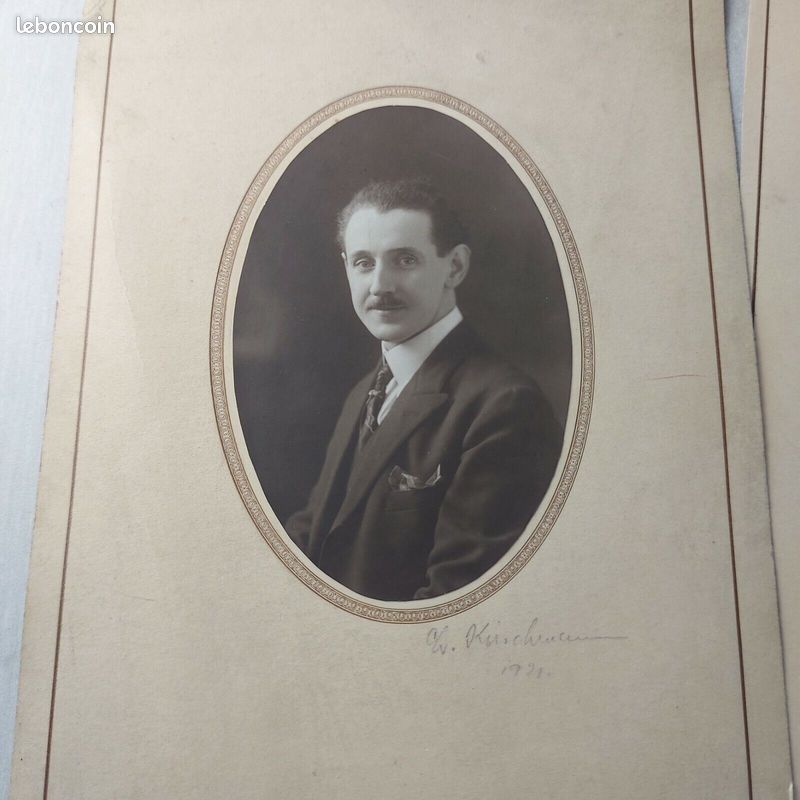 Lot d'anciennes photos / portraits sur carton, Forbach / Moselle (image 2)