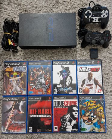 Lot Console PlayStation 2 + 1 Manette Officielle + 1 Carte Mémoire