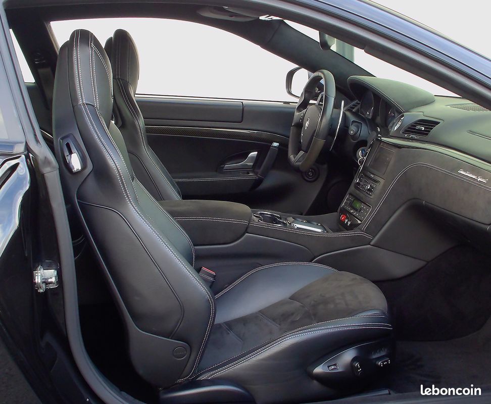 MASERATI GRANTURISMO S 4.7 460CH BVR F1 FACELIFT / Couleur Nero Carbonio / Seconde main / Pack Carbone / Pack électriques / Pack Alcantara / Sièges chauffants / Magnifique configuration (image 7)