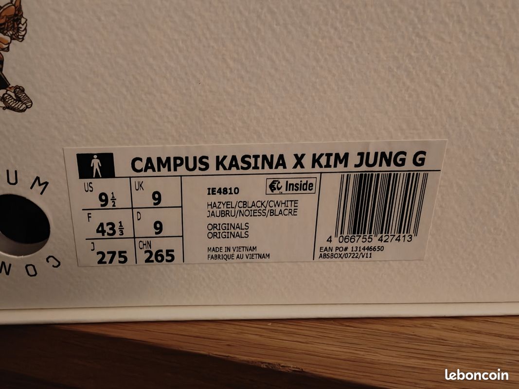 adidas gazelle silver green womens adidas Kim Jung Gi x Kasina x adidas Campus IE4810 main image 1