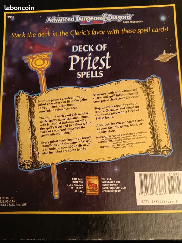 AD&d deck of Priest et magie jdr (image 6)