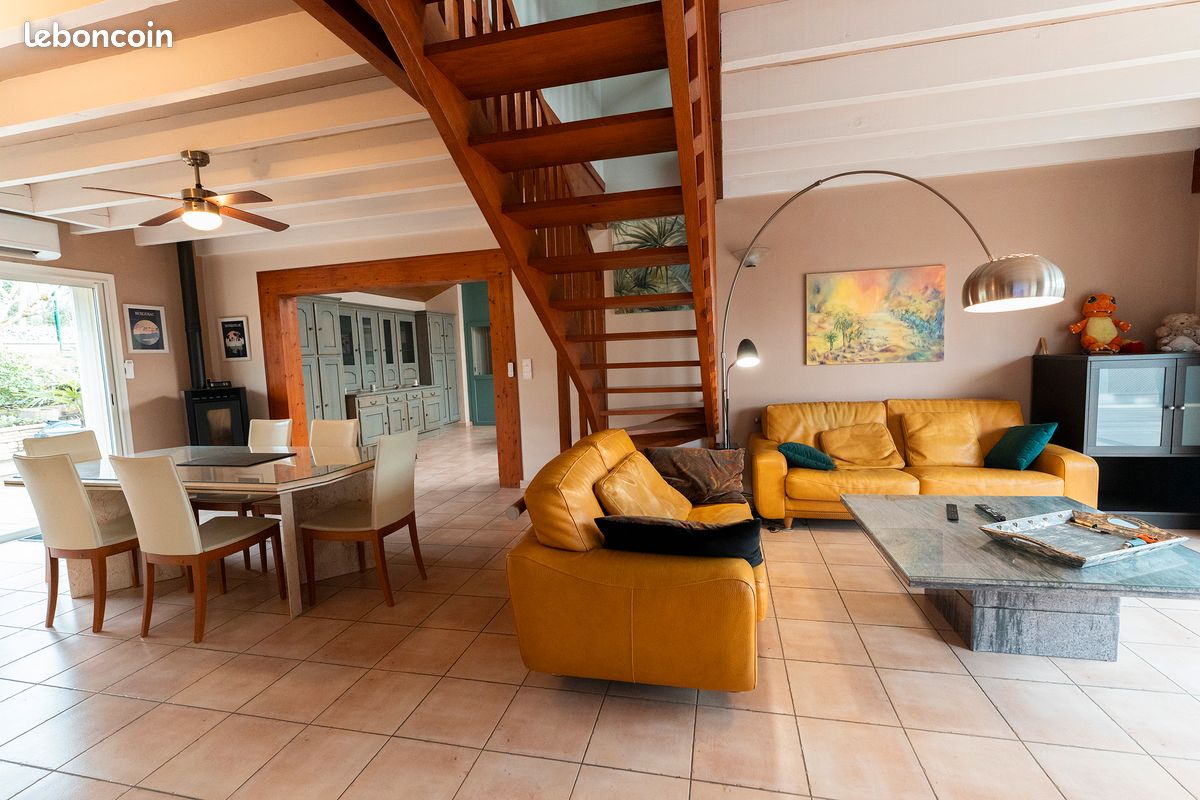 MAISON DE CARACTÈRE 200 m² + LOGEMENT INDÉPENDANT 55 m² + PISCINE COUVERTE- Creysse, proche BERGERAC (image 4)