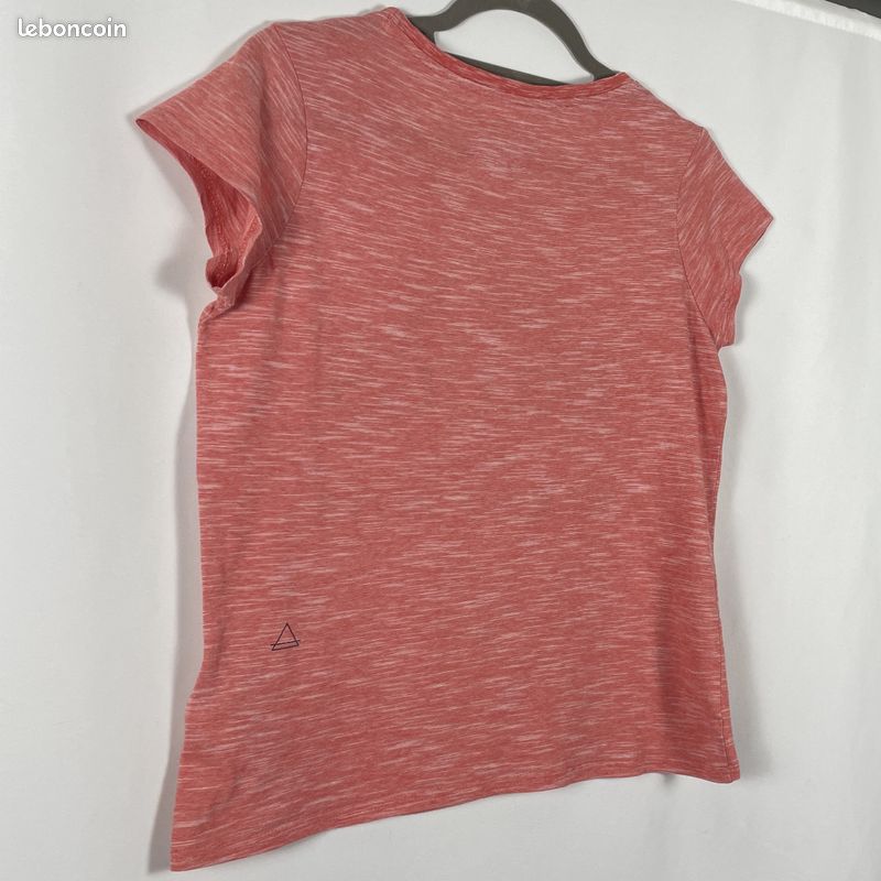 T-Shirt Femme Eleven Paris Sex Drugs and Marine boys Corail orange chiné Taille XS Manches courtes (image 7)
