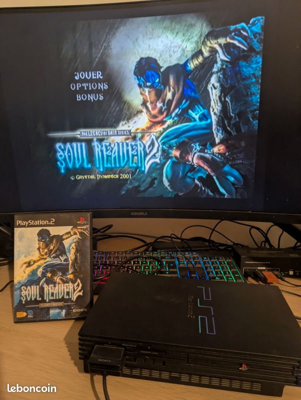 Jeu PS2 Soul Reaver 2 - Version FR Complète (boîte, Manuel) - Bon état