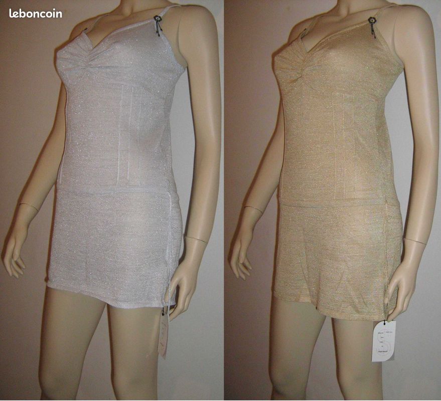 Robe pailletée de soirée au choix avec étiquette S M L (image 1)