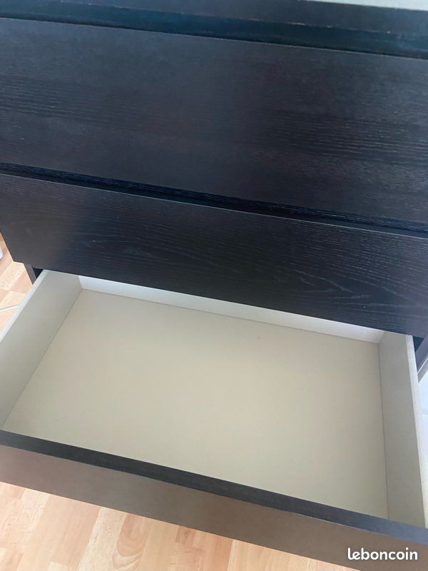 Commode MALM IKEA noire (image 6)