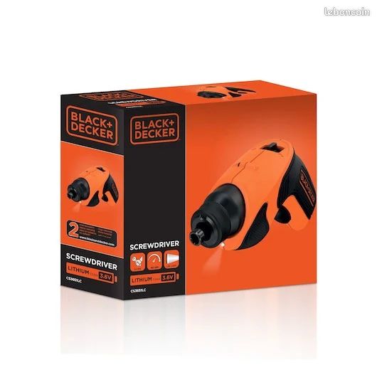 Tournevis sans fil - BLACK & DECKER CS3651LC - Fonctionnelle mais pour ...
