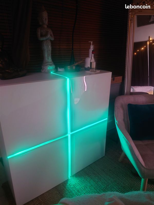 Meuble LED laqué blanc (image 12)