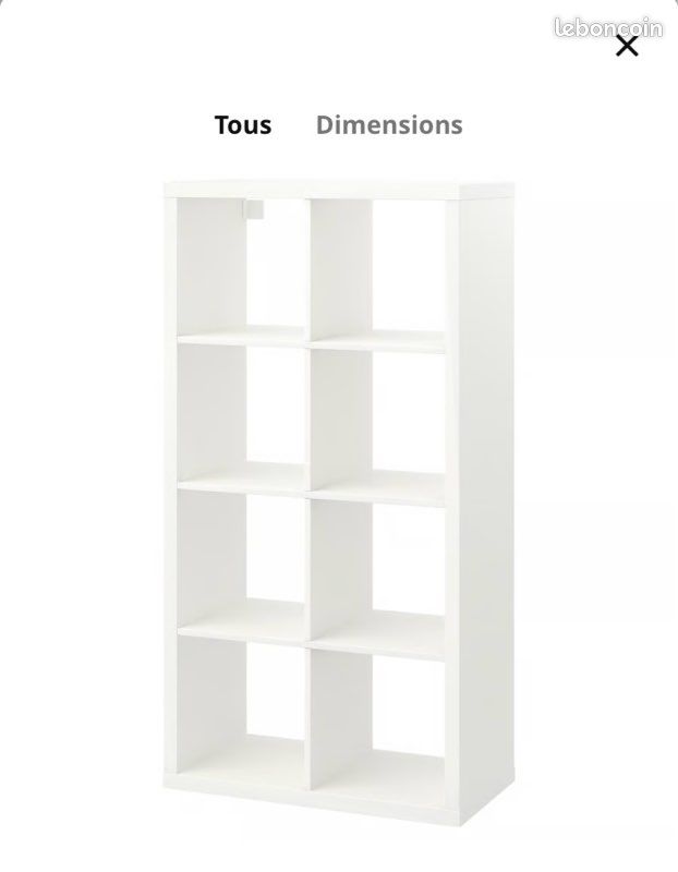 Étagère KALLAX IKEA avec 8 cases (image 6)