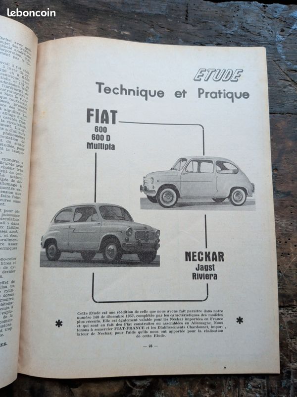 Revue technique pour Fiat 600 de 1963 (image 2)