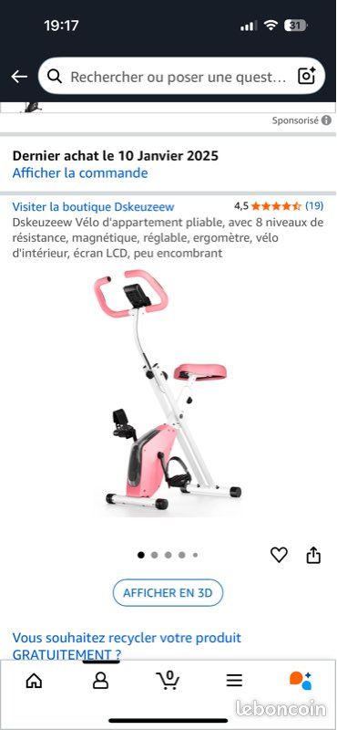 Vélo d’appartement pliable (image 4)