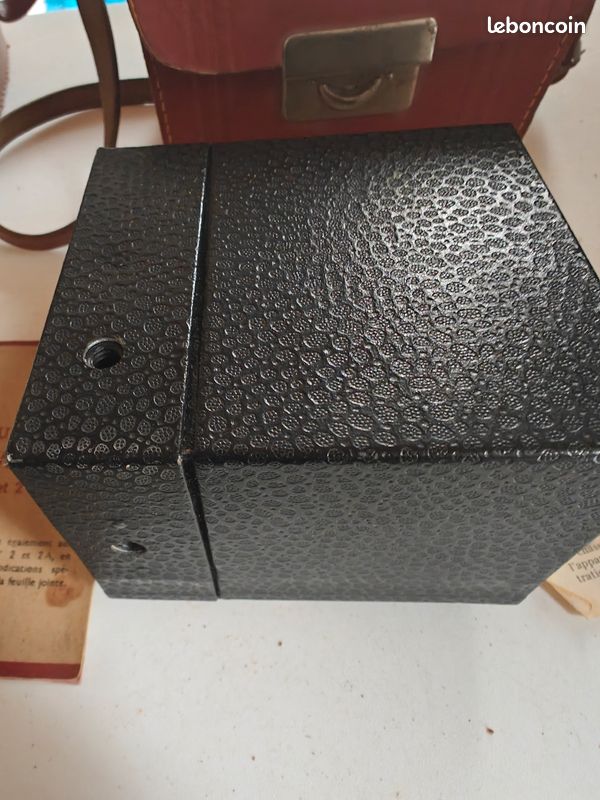 Appareil Photo Vintage Kodak Brownie N°2A Avec Sacoche En Cuir - Rare