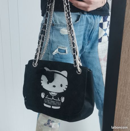 Sac Pochette Hello Kitty Victoria Couture Fuschia - Neuf Sans étiquettes, Matière PU
