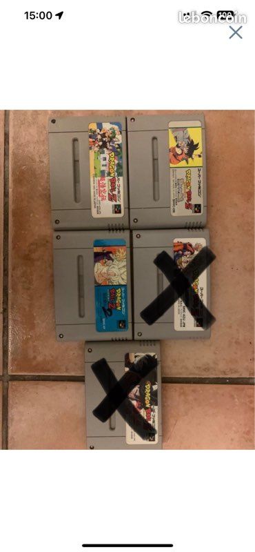 Lot dbz en loose snes jap (image 1)
