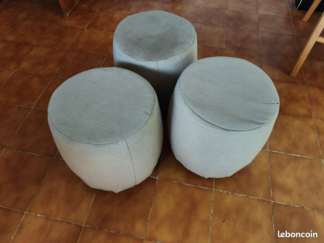 Lot de 3 poufs (image 2)