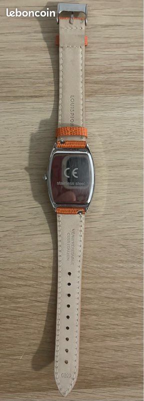 Montre Quartz Chronoxe avec bracelet Louis Pion orange (pile neuve) (image 4)
